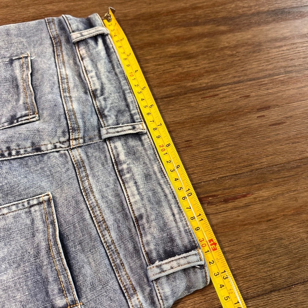 Blue B Collection Women's Jeans Rhinestone Fringe Embellished‎ Light Wash Size M - Picture 10 of 13